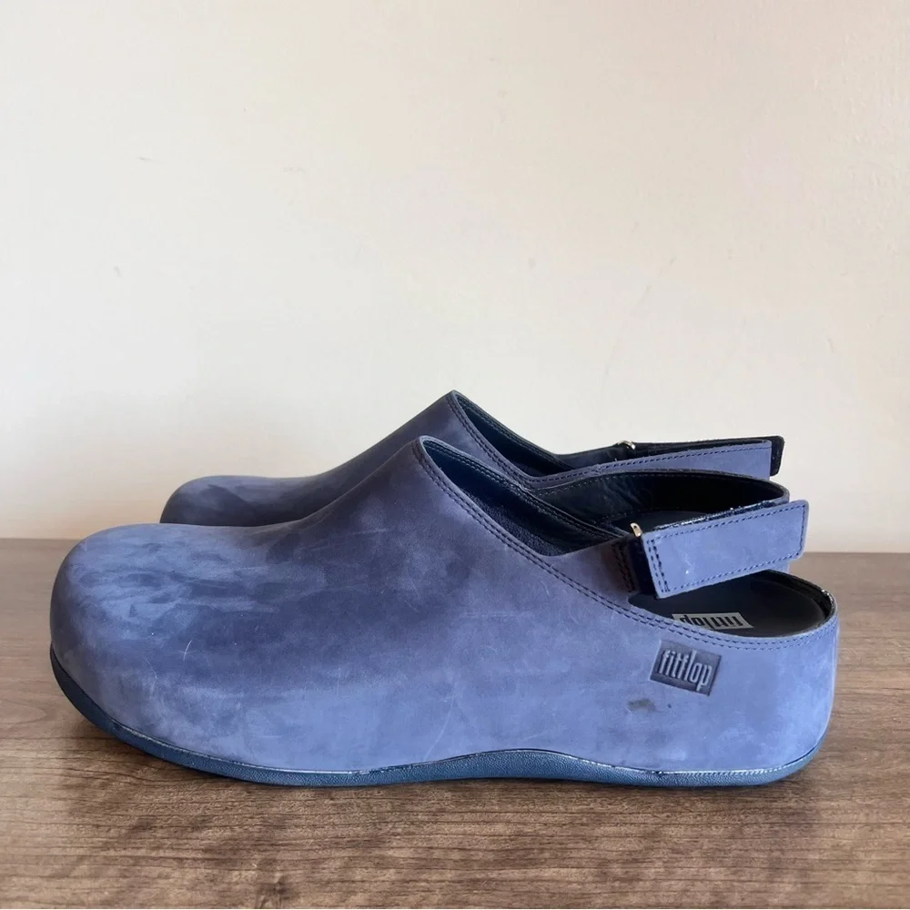 FITFLOP NEW Men’s SHUV Nubuck Back-Strap Clog Size 11 #785